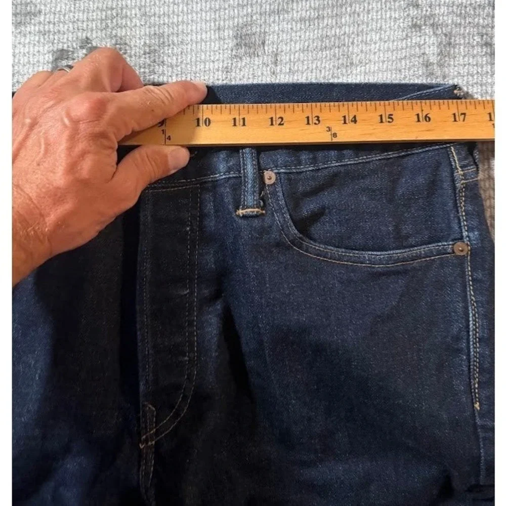 Polo Ralph Lauren Varick Slim Straight Jeans Mens 34x31 Dark Wash Indigo Denim